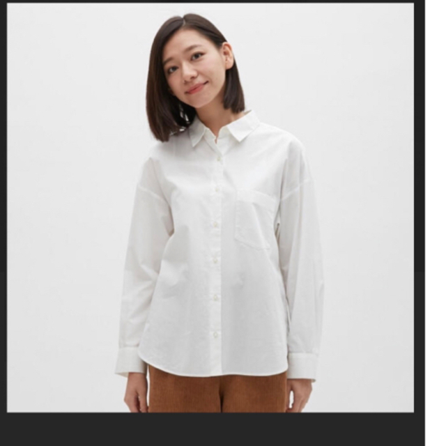 GU(ジーユー)のジーユー　GU gu オーバーサイズシャツ(長袖) レディースのトップス(シャツ/ブラウス(長袖/七分))の商品写真