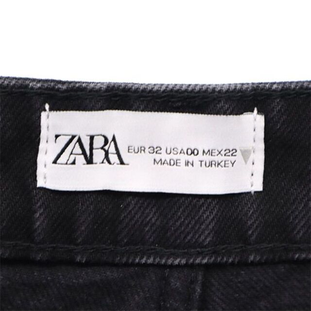 ZARA(ザラ)のザラ カットオフ デニムパンツ 00 ブラック ZARA ジーンズ レディース 【中古】  【230326】 レディースのパンツ(ショートパンツ)の商品写真