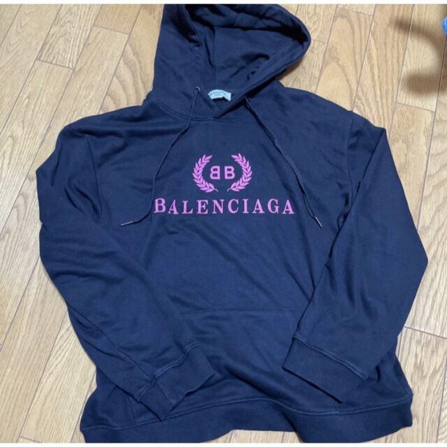 色移り有り BALENCIAGA 21SS バレンタイン限定 I LOVE U パーカー