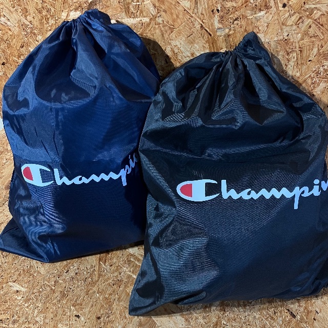 Champion(チャンピオン)のchampion ナイロン バッグ 巾着 2枚組 シューズ ケース メンズのバッグ(その他)の商品写真