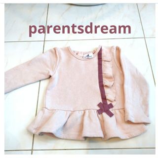 ペアレンツドリーム(Parents Dream)のペアレンツドリーム　90　リボン　トップス　ピンク(Tシャツ/カットソー)