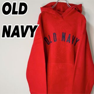 オールドネイビー(Old Navy)の90's オールドネイビー メンズ デカロゴ プルオーバー パーカー L 古着(パーカー)