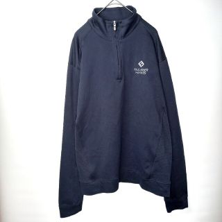 カッターアンドバック(CUTTER & BUCK)のCUTTER&BUCK　ハーフジップ　スウェット　トレーナー　企業ロゴ　L(スウェット)