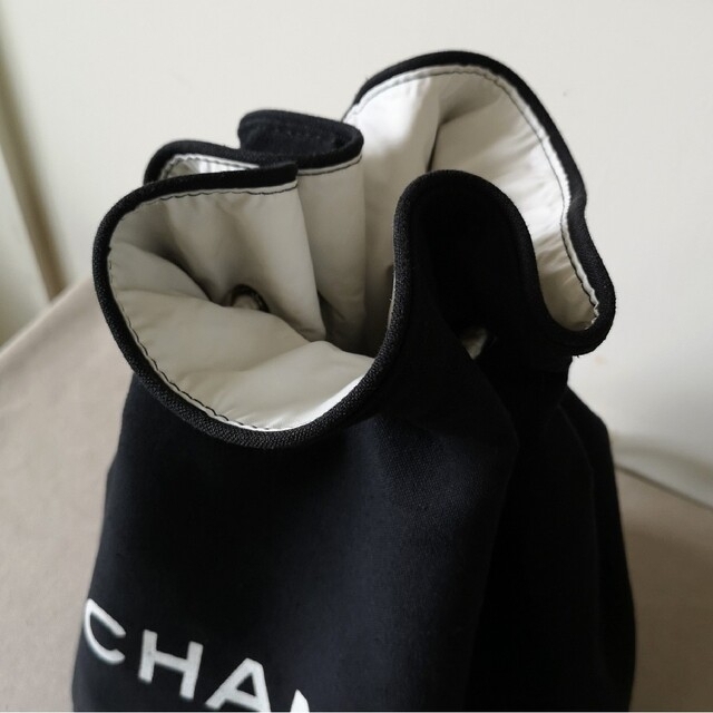 CHANEL/シャネル　ロゴ入り　巾着バッグ　ショルダーバッグ　ハンドバッグ 5