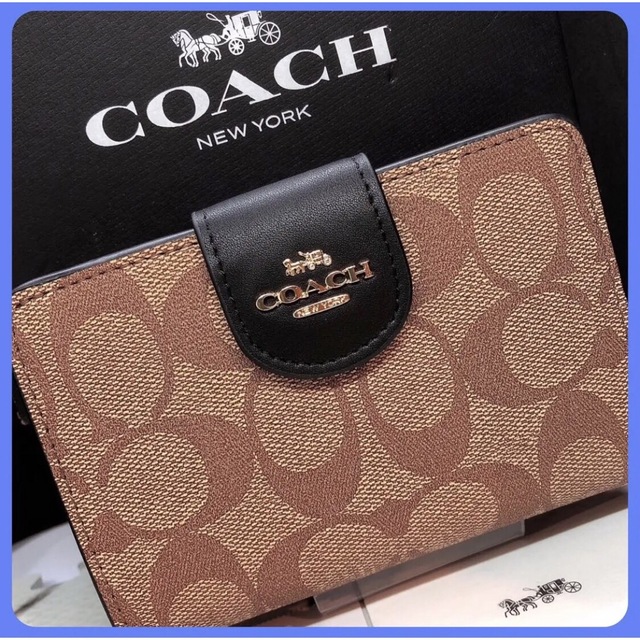 【新品未使用】COACH コーチ 2つ折り 財布 C0082