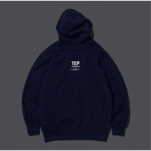 1LDK SELECT(ワンエルディーケーセレクト)のennoy TEP HOODIE NAVY Lサイズ メンズのトップス(パーカー)の商品写真