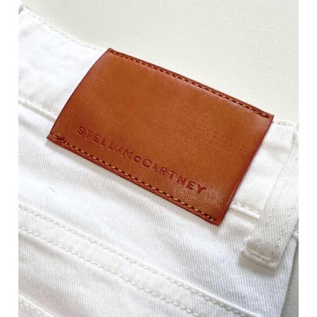 STELLA McCARTNEY サイドロゴデニムパンツ ホワイト | biocells.com.ar