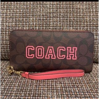 コーチ(COACH)のはなさま専用　856  コーチ　長財布　コーチ　ロゴ　ピンク(財布)