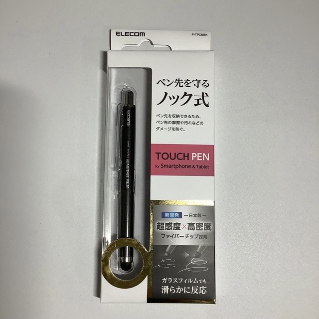 ELECOM(エレコム)のエレコム タッチペン スタイラスペン 超感度 ノック式 クリップ付 P-TPCN スマホ/家電/カメラのPC/タブレット(その他)の商品写真