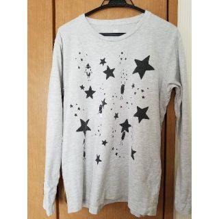 グラニフ(Design Tshirts Store graniph)の【最終価格】グラニフ デザインTシャツ Tシャツ 長袖 メンズ L グレー 星柄(Tシャツ/カットソー(半袖/袖なし))