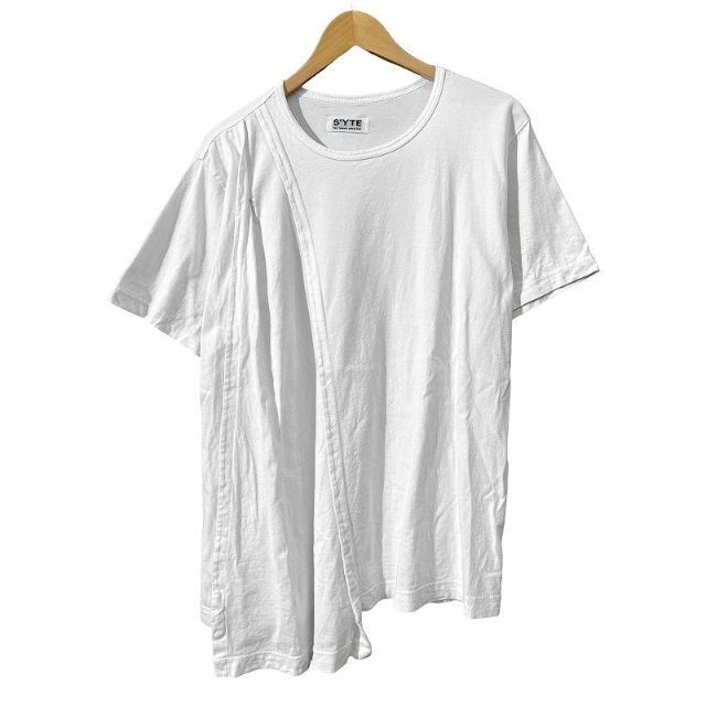 Yohji Yamamoto(ヨウジヤマモト)の専用　S'YTE サイト ヨウジヤマモト 18ss アシンメトリー Tシャツ L メンズのトップス(Tシャツ/カットソー(半袖/袖なし))の商品写真