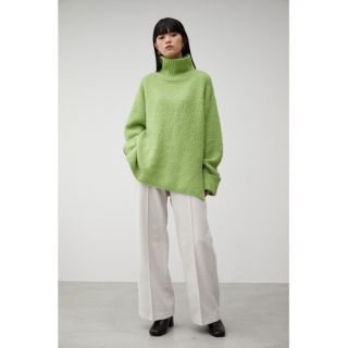 アズールバイマウジー(AZUL by moussy)のビッグタートルミックスニットトップス(ニット/セーター)