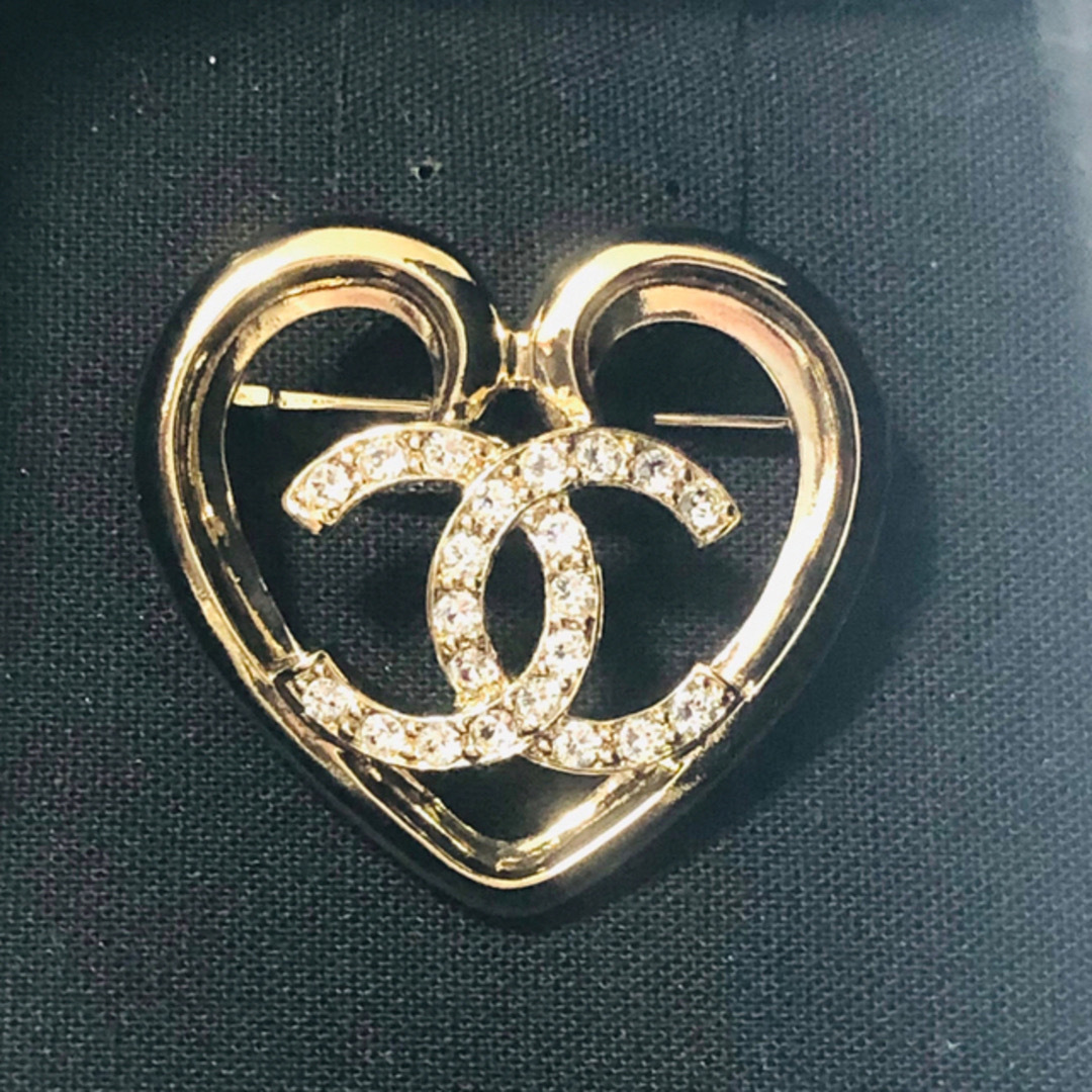 CHANEL シャネル ブローチ ゴールド ハート | gulatilaw.com
