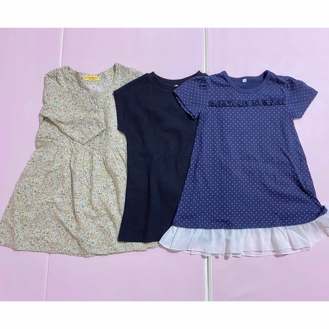 UNIQLO(ユニクロ)の110　女の子　まとめ売り　春夏　UNIQLO　GU等 キッズ/ベビー/マタニティのキッズ服女の子用(90cm~)(ワンピース)の商品写真