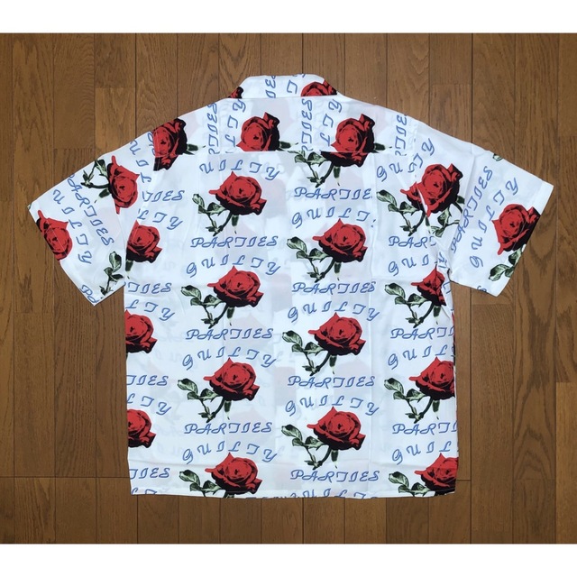 WACKO MARIA HAWAIIAN SHIRT  White Mローズ