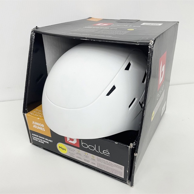 bolle(ボレー)のボレー ジュニア スノーヘルメット MIPSテクノロジー搭載 bolle 白 スポーツ/アウトドアのスノーボード(ウエア/装備)の商品写真