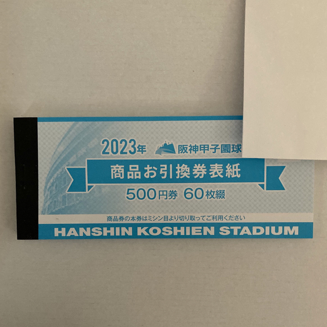 阪神タイガース  2023 阪神甲子園球場 商品お引換券 30000円分