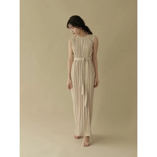 L'Or Belted Pleats Dress/Beige(ロングワンピース/マキシワンピース)