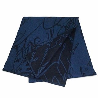 Berluti - Berluti ベルルッティ 千鳥格子 マフラー スカーフ ブルー