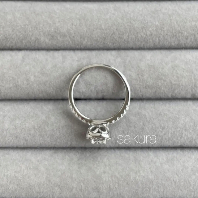 モアサナイト　モアッサナイト　人工ダイヤモンド　ダイアモンドリング　0.5ct レディースのアクセサリー(リング(指輪))の商品写真