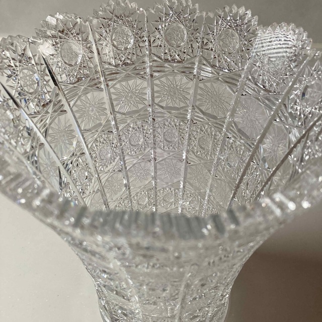 BOHEMIA Cristal - ボヘミアングラス ガラス花瓶 フラワーベース 花器