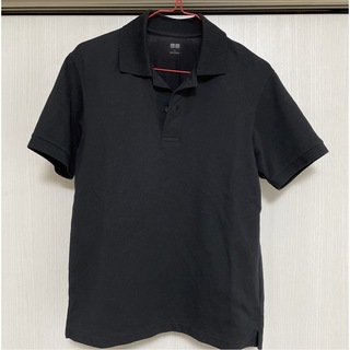 ユニクロ(UNIQLO)のユニクロポロシャツ　メンズSサイズ　黒(ポロシャツ)