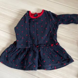 プチバトー(PETIT BATEAU)のプチバトー　女の子　70センチ(ワンピース)