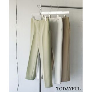 トゥデイフル(TODAYFUL)のTODAYFUL 人気デザイン♪センタープレストラウザース パンツ 36(カジュアルパンツ)