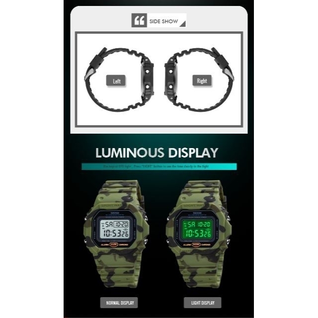 DW-5600互換　SKMEI 1628　ブラック×ブラック メンズの時計(腕時計(デジタル))の商品写真