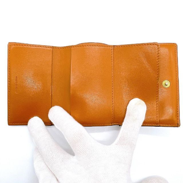 【美品】セリーヌ レオパード トリフォールドウォレット 三つ折り財布