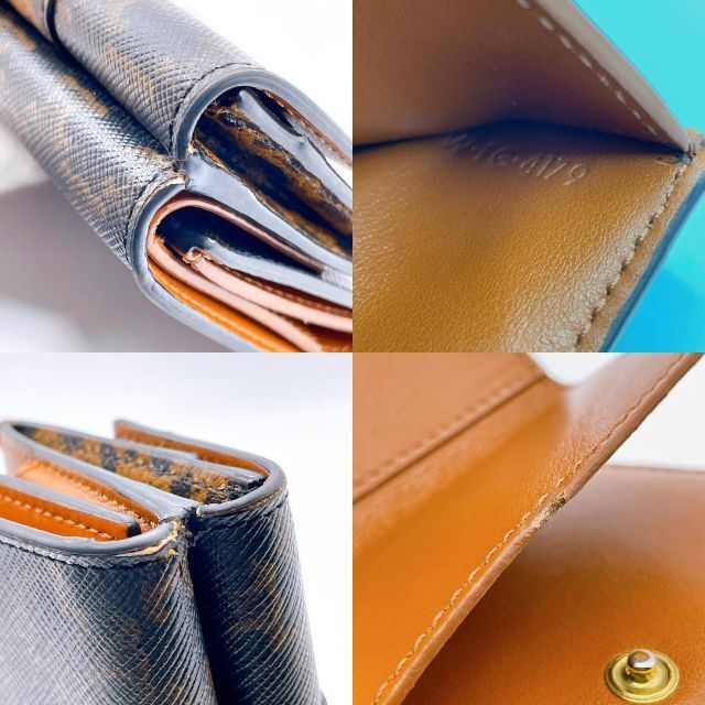 【美品】セリーヌ レオパード トリフォールドウォレット 三つ折り財布