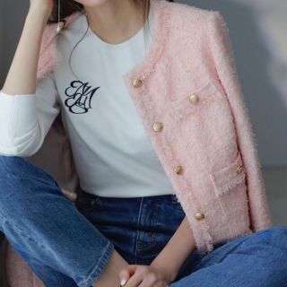 国産最新品 JUSGLITTY - 美品ジャスグリッティーツイード切り替えノー