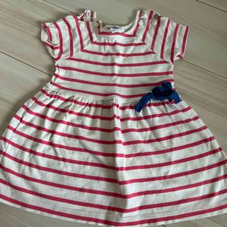 プチバトー(PETIT BATEAU)のプチバトー　ワンピース　女の子　75センチ(ワンピース)