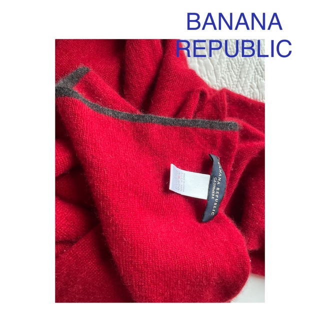 Banana Republic(バナナリパブリック)のカシミヤ マフラー　上品なレッド色 メンズのファッション小物(マフラー)の商品写真