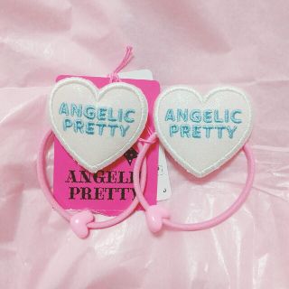 アンジェリックプリティー(Angelic Pretty)のアンジェリックプリティ グリッターHeartヘアポニーSet(ヘアゴム/シュシュ)