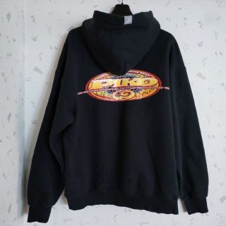 PIKO ピコ　90s フリースビッグパーカー　バックロゴ　ネイビー