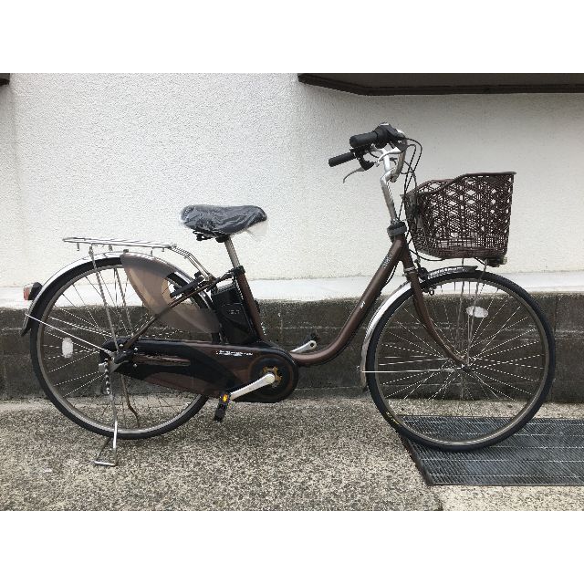 自転車本体地域限定送料無料　ビビ　DX　13,2AH　子供乗せ　茶色　神戸市　電動自転車