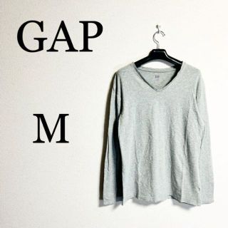 ギャップ(GAP)のGAP ギャップ　メンズ　VネックロングTシャツ　Mサイズ(Tシャツ/カットソー(七分/長袖))