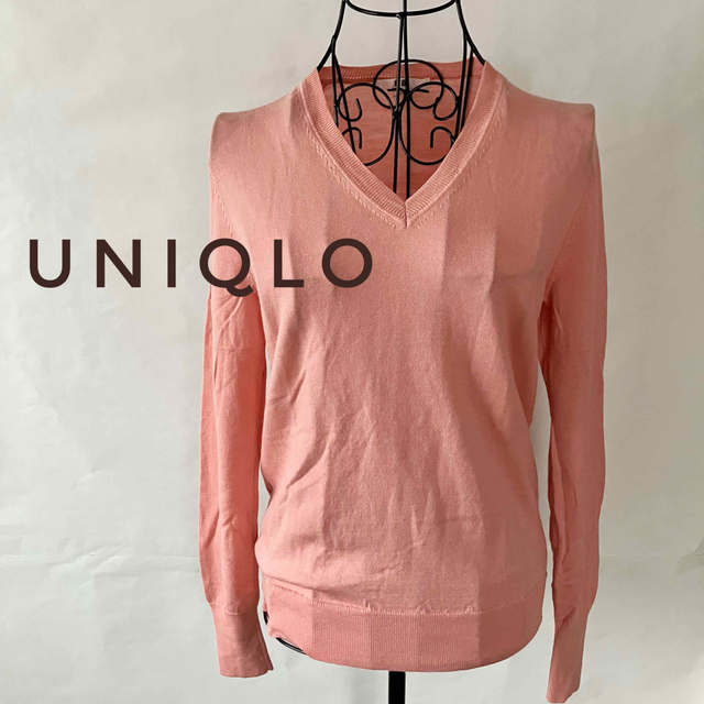 UNIQLO(ユニクロ)のUNIQLO ユニクロ Vネックニット ウール L レディースのトップス(ニット/セーター)の商品写真