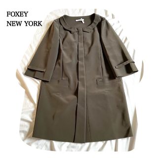 フォクシーニューヨーク　ギャルソンヌコート　スプリングコート　FOXEY