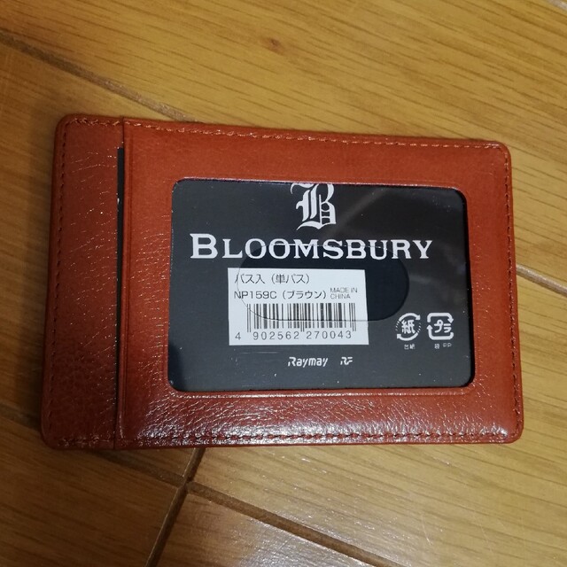 BLOOMSBURY 単パスケース ブラウン 新品未使用 メンズのファッション小物(名刺入れ/定期入れ)の商品写真