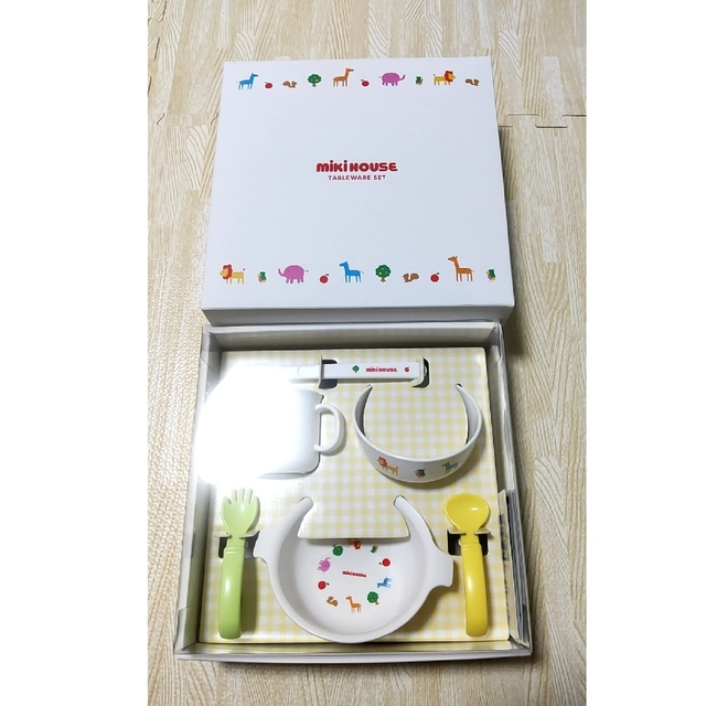 mikihouse(ミキハウス)のミキハウス テーブルウェアセット キッズ/ベビー/マタニティの授乳/お食事用品(離乳食器セット)の商品写真
