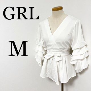 グレイル(GRL)のGRL グレイル　レディース　ブラウス　ボレロ　古着　Mサイズ(シャツ/ブラウス(半袖/袖なし))