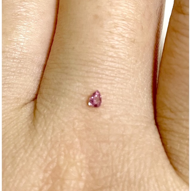 Fancy vivid purplish pink 0.043ctピンクダイヤの通販 by 生ハム