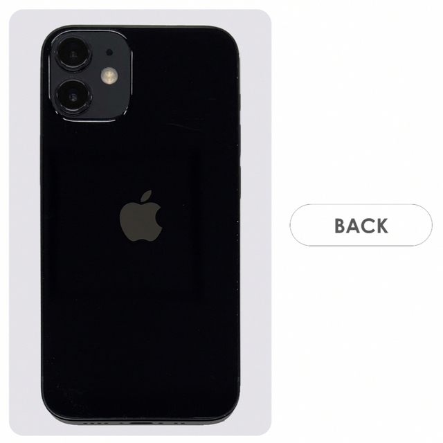 iPhone(アイフォーン)のiPhone12 mini 64GB Black スマホ/家電/カメラのスマートフォン/携帯電話(スマートフォン本体)の商品写真