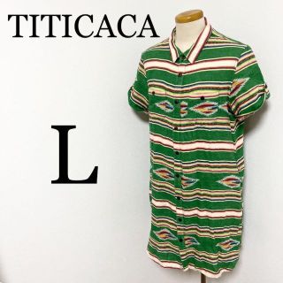 チチカカ(titicaca)のTITICACA チチカカ　レディース　ワンピース　古着　Lサイズ(ひざ丈ワンピース)