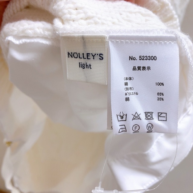 NOLLEY'S light ケーブルニット　シャツドッキング39SのNOLLEY