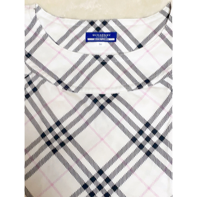 BURBERRY BLUE LABEL(バーバリーブルーレーベル)のBURBERRY BLUE LABEL チェック柄 半袖カットソー レディースのトップス(カットソー(半袖/袖なし))の商品写真