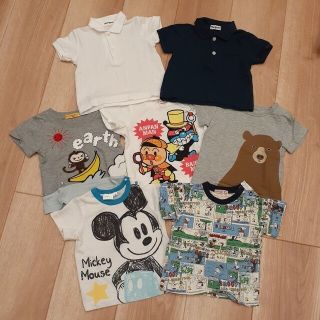 ムージョンジョン(mou jon jon)のキッズ　ベビー　トップス　ポロシャツ　Tシャツ　半袖　シャツ　80　セット(Ｔシャツ)