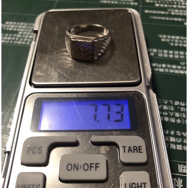K18WG ダイヤ付きリング レディースのアクセサリー(リング(指輪))の商品写真
